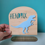 Personalised Arch T-Rex Plaque