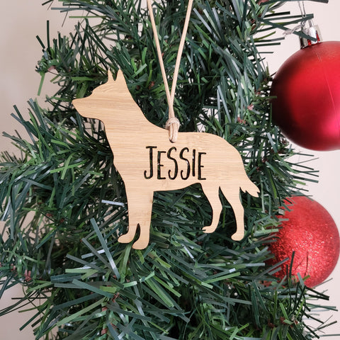 CATTLE DOG Personalised  Christmas Decoration