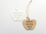 Personalised Apple Merry Christmas or Thank You Teacher 2020 - Little Birdy Finds