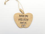 Personalised Apple Merry Christmas or Thank You Teacher 2020 - Little Birdy Finds