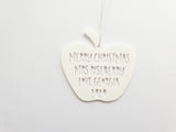 Personalised Apple Merry Christmas or Thank You Teacher 2020 - Little Birdy Finds