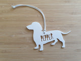DACHSHUND Personalised  Christmas Decoration - Little Birdy Finds