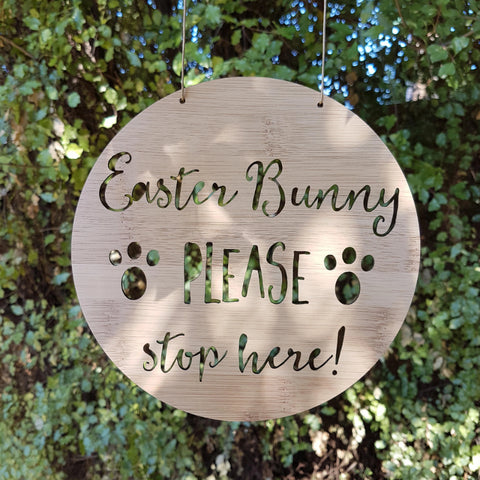 Easter Bunny Please Stop Here! - Little Birdy Finds