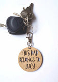 This Dad Belongs To Keyring - Little Birdy Finds