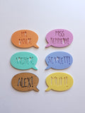 Personalised Speech Bubble Magnets - Little Birdy Finds