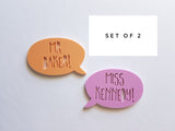 Personalised Speech Bubble Magnets - Little Birdy Finds