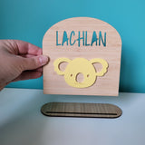 Personalised Arch Koala Plaque
