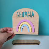 Personalised Arch Rainbow Plaque