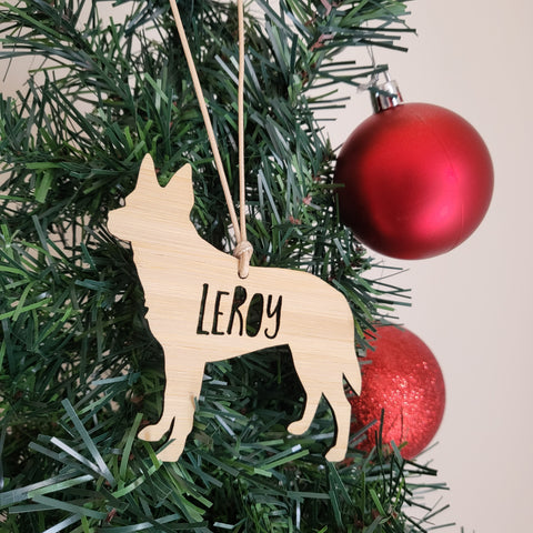 AUSTRALIAN KELPIE Personalised  Christmas Decoration