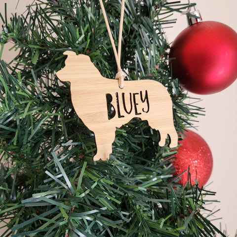 AUSTRALIAN SHEPHERD Personalised  Christmas Decoration