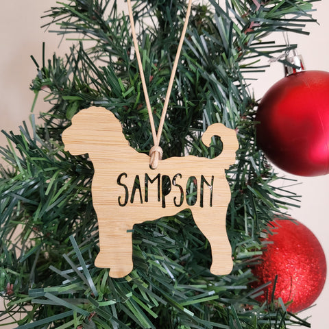 Groodle Goldendoodle Personalised  Christmas Decoration