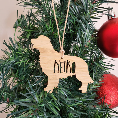 GOLDEN RETRIEVER Personalised  Christmas Decoration