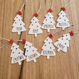 Personalised Christmas Tree and Star Decoration