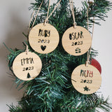 BULK Personalised Christmas Decorations/Ornaments