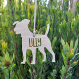 Jack Russell Personalised  Christmas Decoration