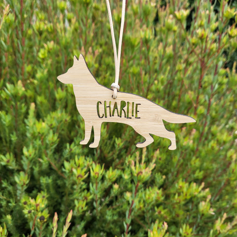 Personalised German Shepherd Christmas Ornament