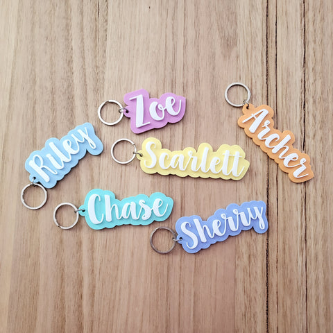 3D Acrylic Personalised Bag Tag