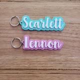3D Acrylic Personalised Bag Tag