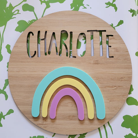 Rainbow Wall Plaque