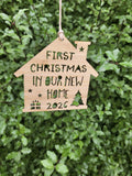 First Christmas in our new home Christmas Decoration - Little Birdy Finds