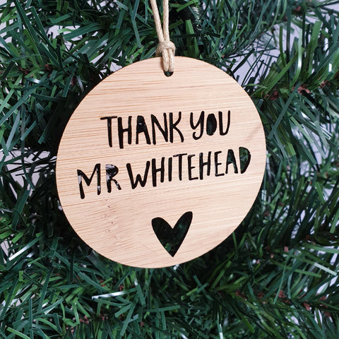 Personalised Thank You for Teacher - Little Birdy Finds