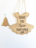 Personalised Dance Teacher Merry Christmas or Thank You - Little Birdy Finds