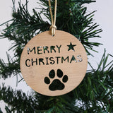 Christmas Decoration Paw Design - Little Birdy Finds