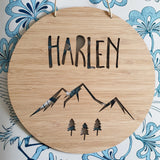 Mountains Personalised Wall Hanging - Little Birdy Finds
