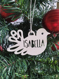 White Dove Personalised Christmas Decoration