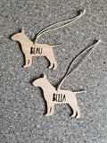 Bull Terrier Personalised  Christmas Decoration