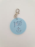 Anchor Pastel Bag Tag / Keyring - Little Birdy Finds