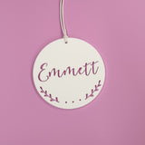 Personalised Wood Christmas Decoration / Ornament SPRIGS DESIGN - Little Birdy Finds