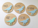 T-Rex Bamboo & Acrylic Wall Plaque