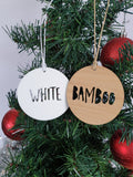 Personalised Wood Christmas Decoration / Ornament SPRIGS DESIGN - Little Birdy Finds