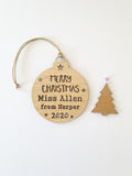 Personalised Teacher Decoration 2024
