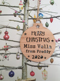 Personalised Teacher Decoration 2024