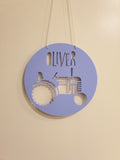 Vintage Tractor Personalised Wall Plaque
