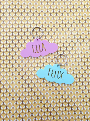 Cloud Pastel Bag Tag / Keyring