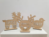Reindeer / Dove / Reindeer Head Placecard/Decoration