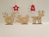 Reindeer / Dove / Reindeer Head Placecard/Decoration