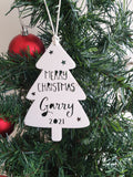 Personalised 'Merry Christmas' Christmas Tree Decoration