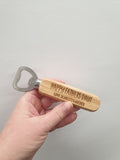 HAPPY FATHER'S DAY personalised wooden bottle opener