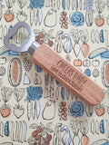 CHEERS DAD personalised wooden bottle opener