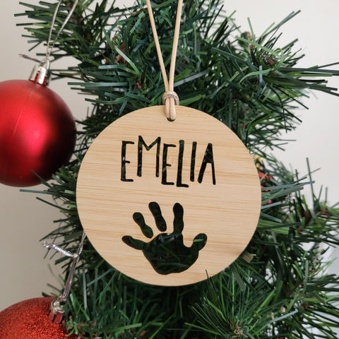 Personalised Christmas Decoration Hand Design