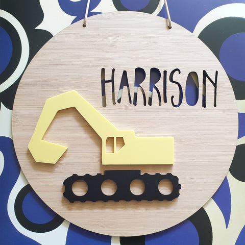 Digger Wall Plaque