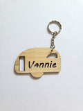Personalised Vintage Caravan Keyring