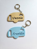 Personalised Vintage Caravan Keyring