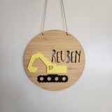 Digger Wall Plaque