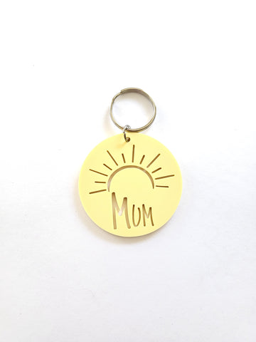 Heart or Sunshine Keyring for Mum