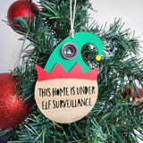 Elf Surveillance Christmas Decoration